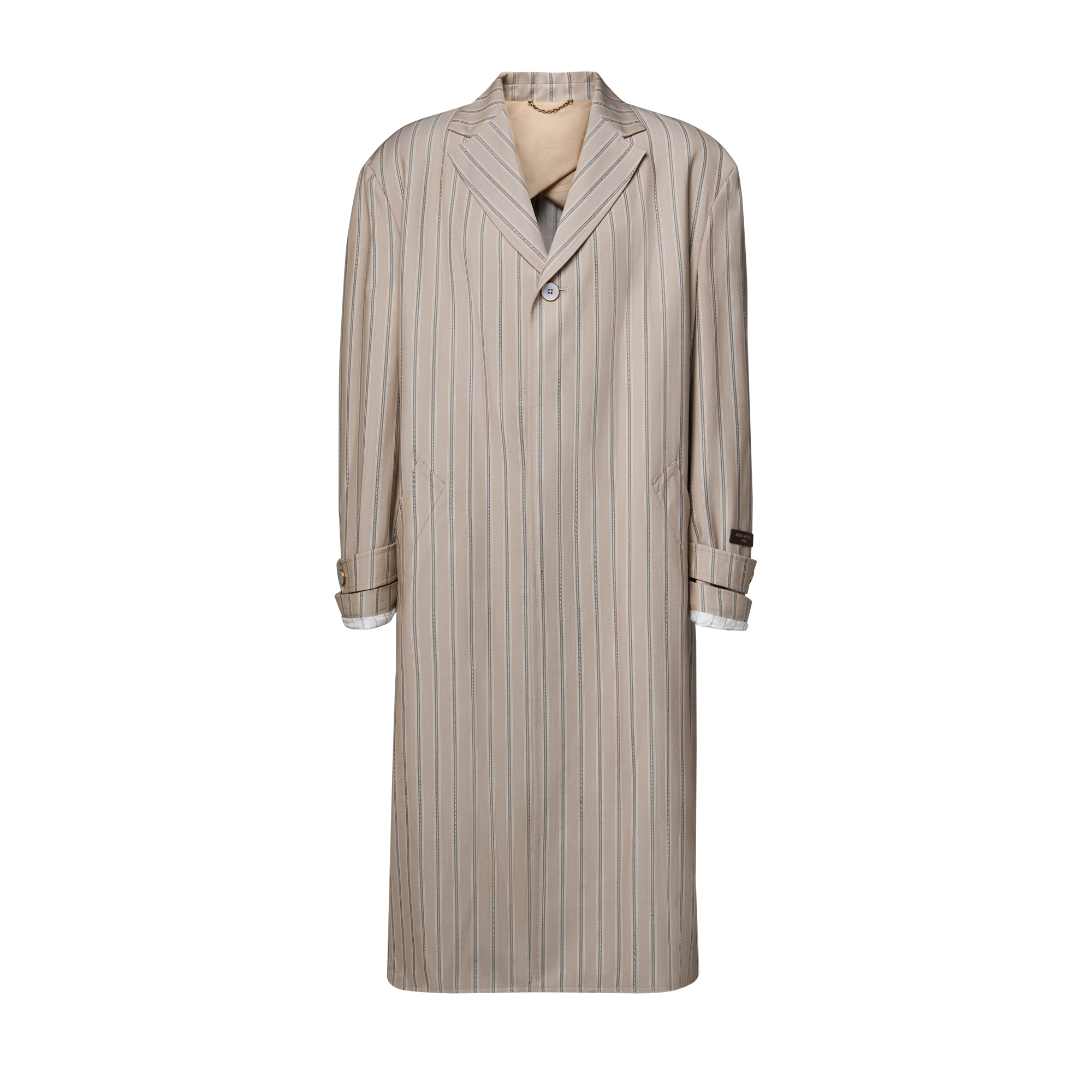 Striped Wool Silk Coat - New - For Men | LOUIS VUITTON ®